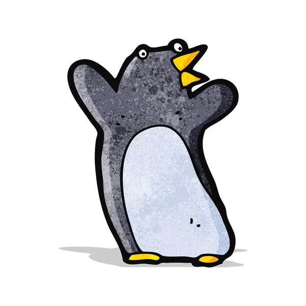 Divertente pinguino cartone animato — Vettoriale Stock
