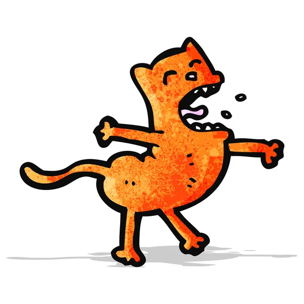 Grappige stripkat — Stockvector