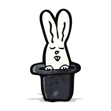 karikatür tavşan şapka