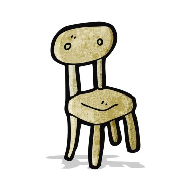 karikatür ahşap sandalye