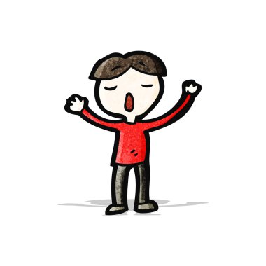 çizgi film şarkı söyleyen çocuk