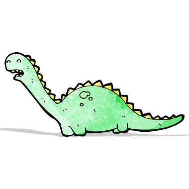 dostça dinozor karikatür
