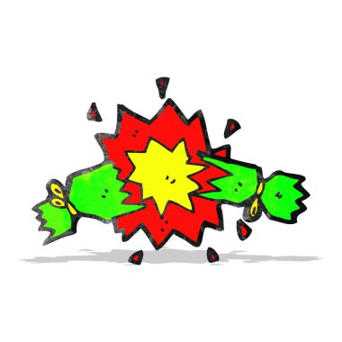 karikatür Noel fişeği