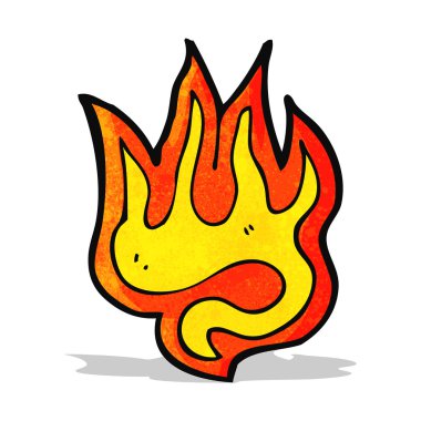 Yangın çizgi film simgesi