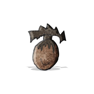 Mutlu bir yüz çiziminin çocuğun