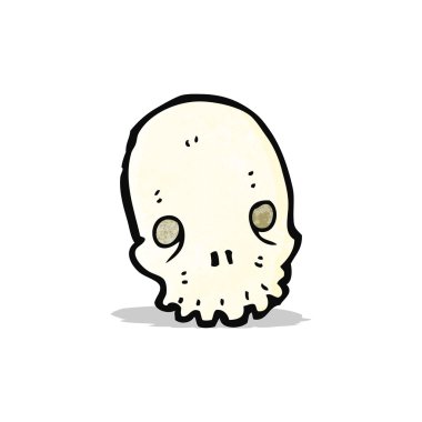 karikatür skull simgesi