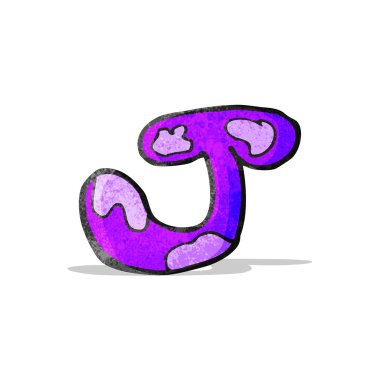 çocuğun çizim harf j