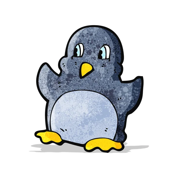 Divertente pinguino cartone animato — Vettoriale Stock