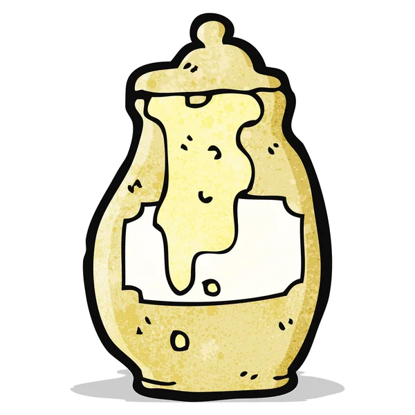 Cartoon honeypot — Stockvector