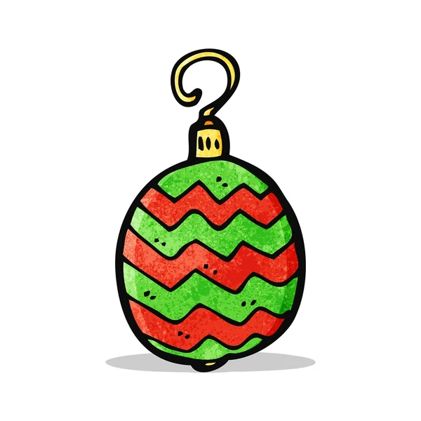 Dibujos animados navidad bauble — Vector de stock