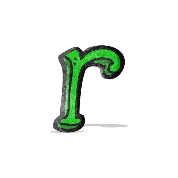 Мультфільм літера r — стоковий вектор