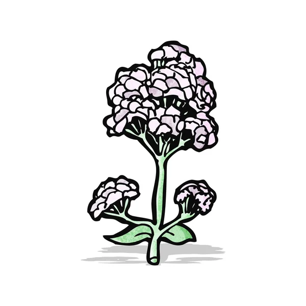 Wilde bloemen cartoon — Stockvector