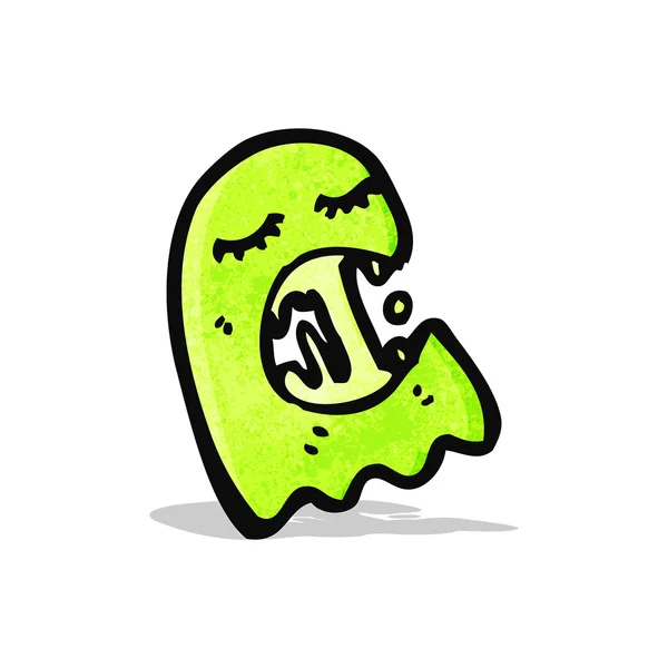 Cartoon gree ghost — Stock vektor