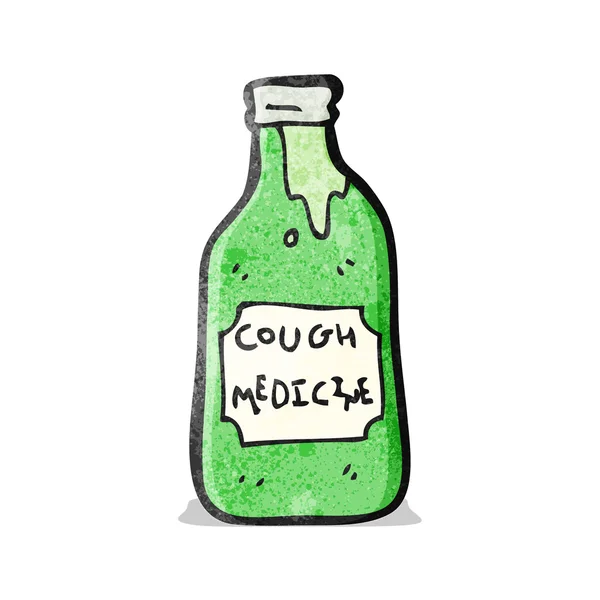 Cartoon cough medicine — Stock Vector