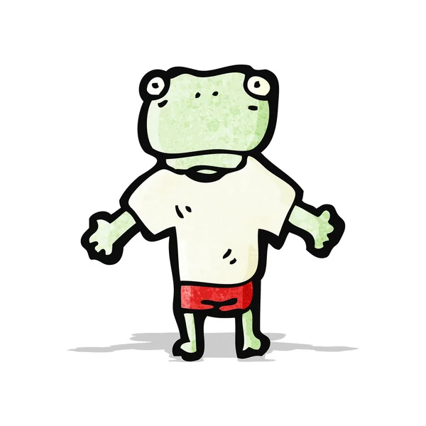 Cartoon frog — ストックベクタ