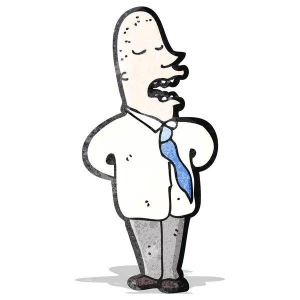 Cartoon kale office man — Stockvector