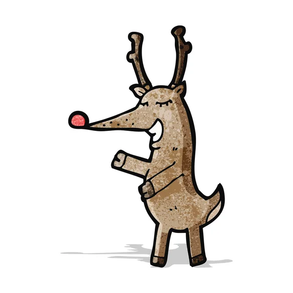 Cartoni animati renne di Natale — Vettoriale Stock