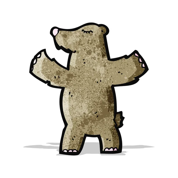 Vtipné kreslené medvěd — Stockový vektor