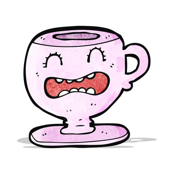 漫画のお茶カップ — ストックベクタ