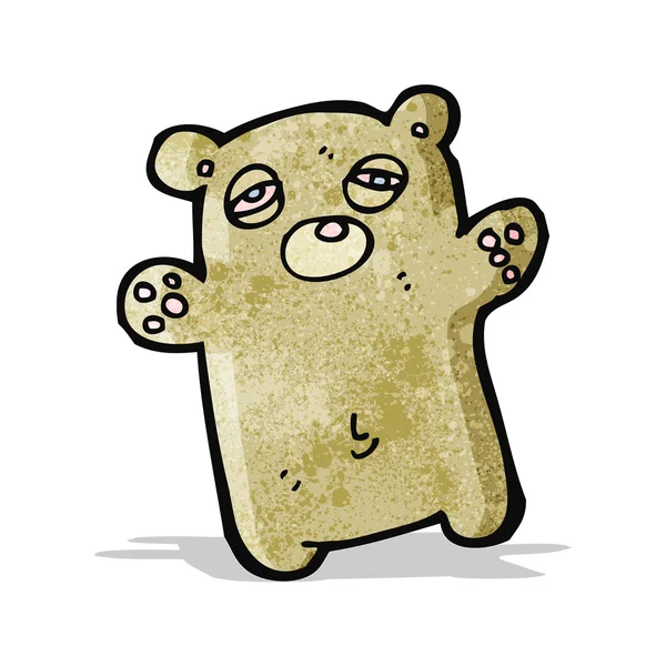 卡通累了泰迪熊 — 图库矢量图片