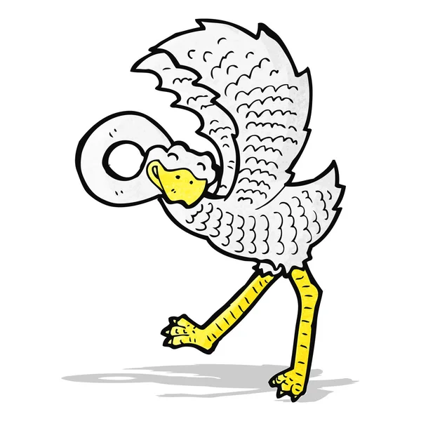 Cartoon ostrich — Stock Vector