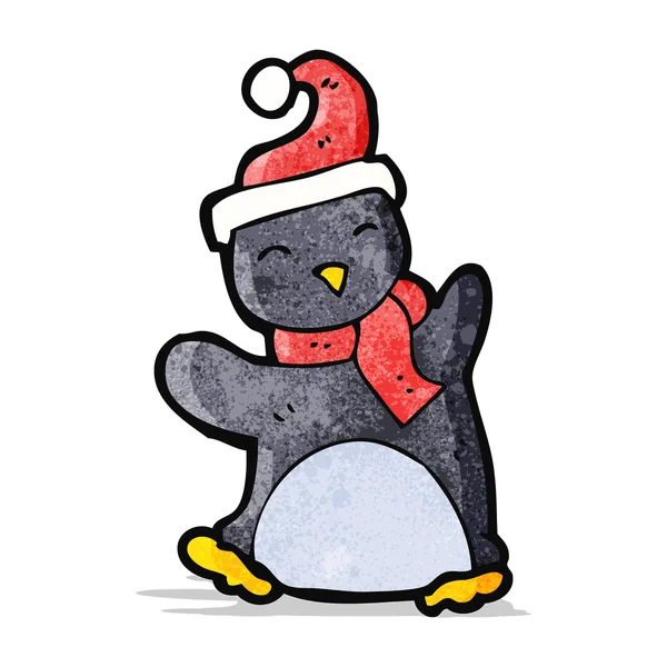 Roztomilý kreslený tučňák — Stockový vektor