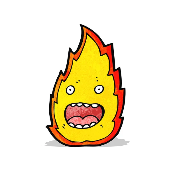 Fuego de dibujos animados — Vector de stock