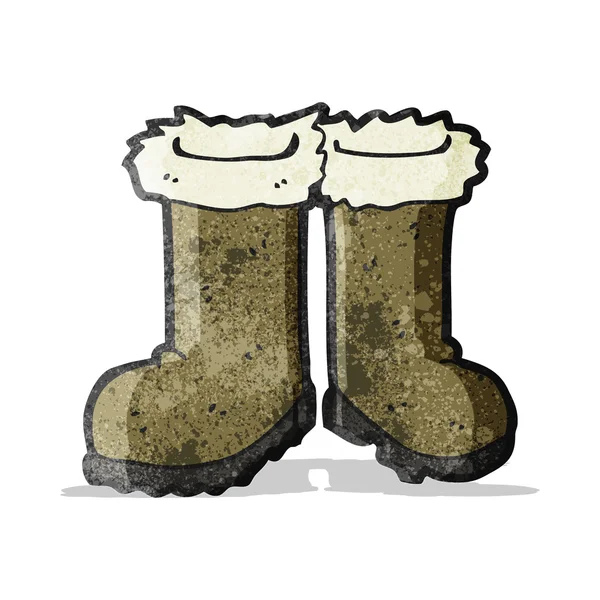 Botas de invierno de dibujos animados — Archivo Imágenes Vectoriales