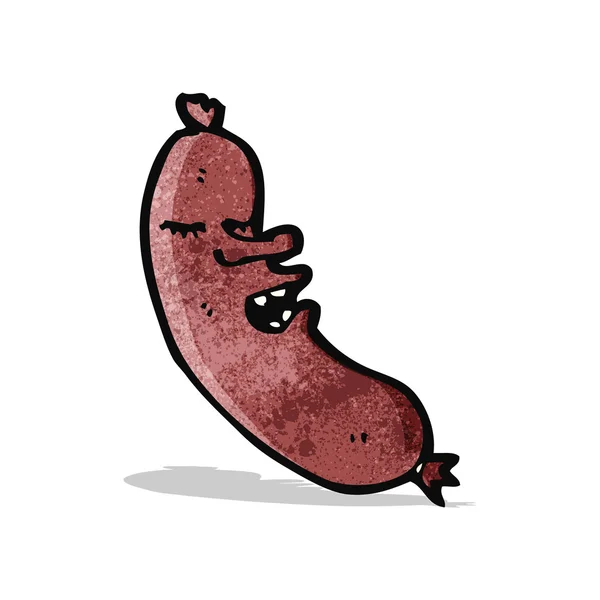 Saucisse de bande dessinée — Image vectorielle