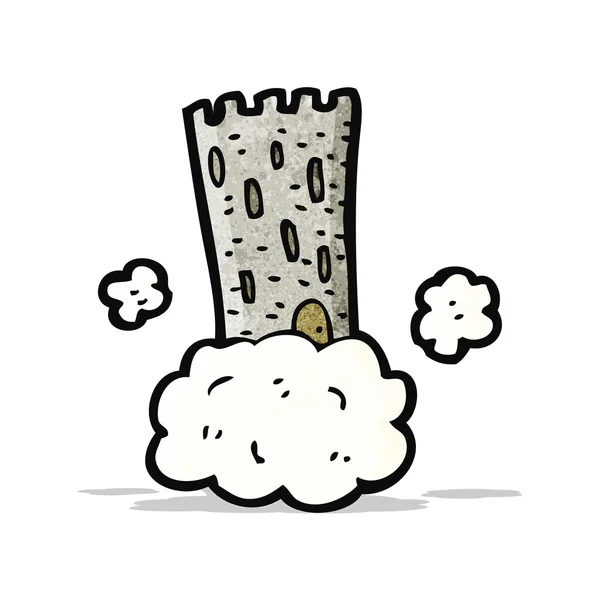 Castelo no céu desenhos animados — Vetor de Stock