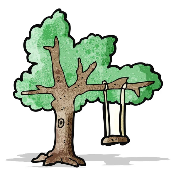 Árbol de dibujos animados — Vector de stock