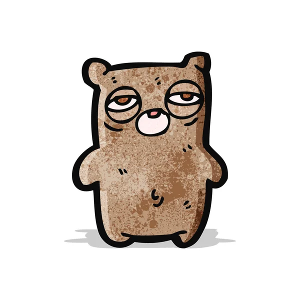 피곤된 곰 만화 — 스톡 벡터