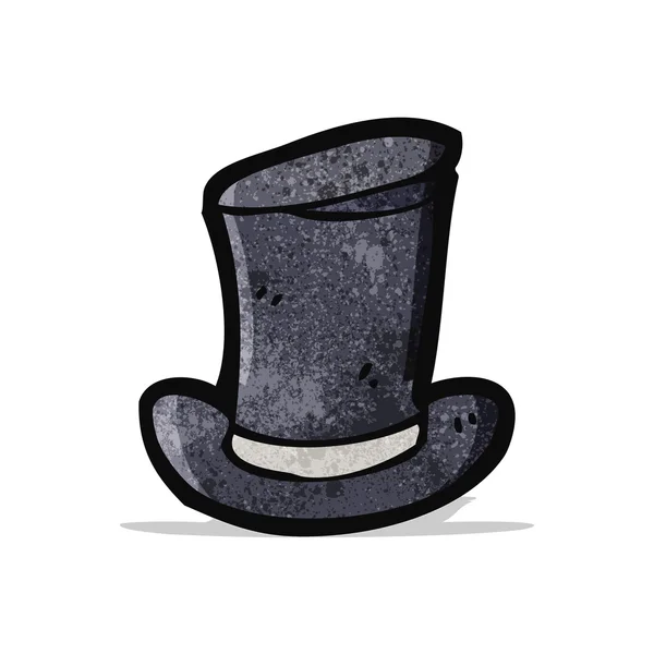 Cartoon old top hat — Stock Vector