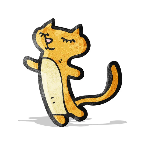 Pequeño gato de dibujos animados — Vector de stock