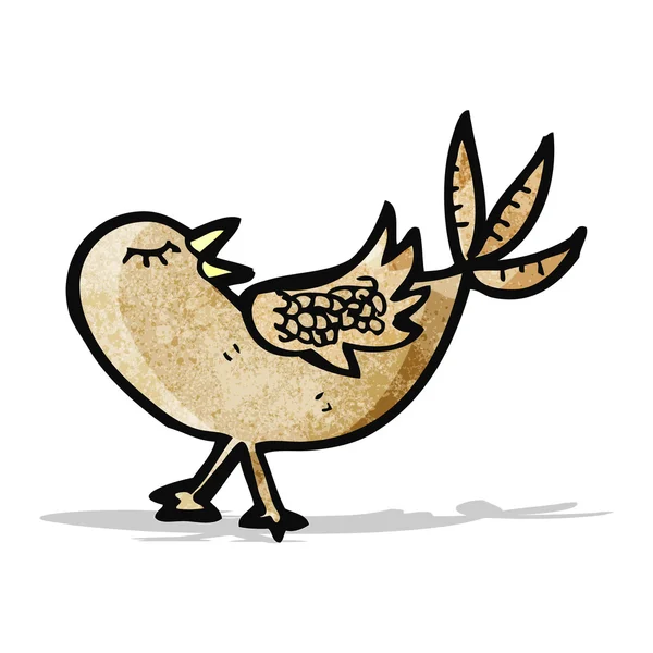 Pequeño pájaro de dibujos animados — Vector de stock