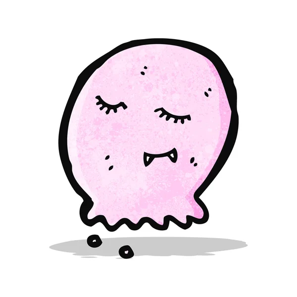 Lindo poco fantasma de dibujos animados — Vector de stock