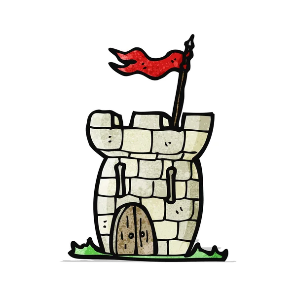 Cartoon tiny castle — Stock Vector