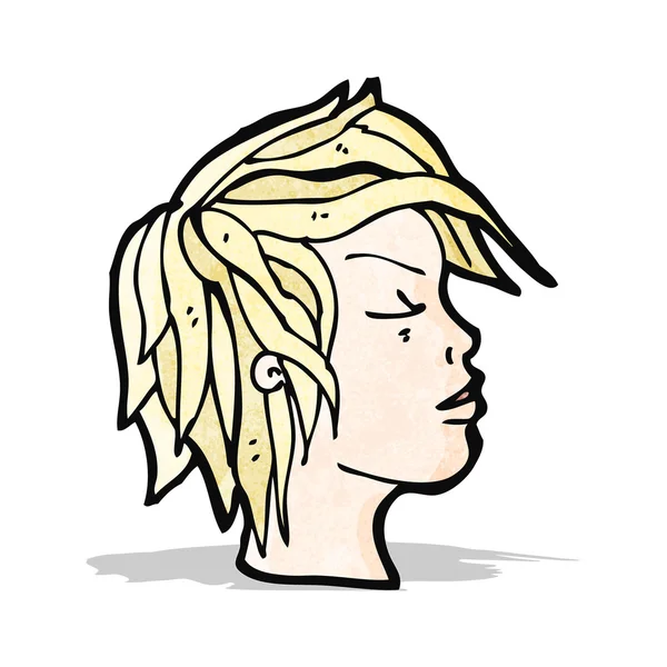 Perfil de dibujos animados — Vector de stock