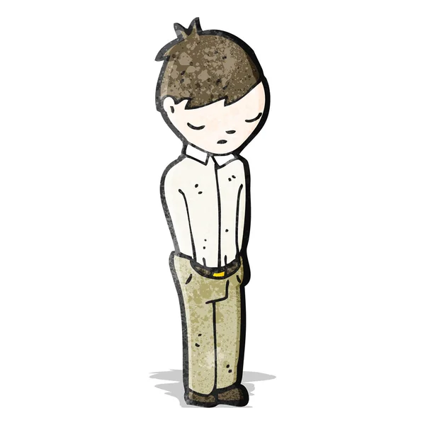 Karikatur trauriger Junge — Stockvektor
