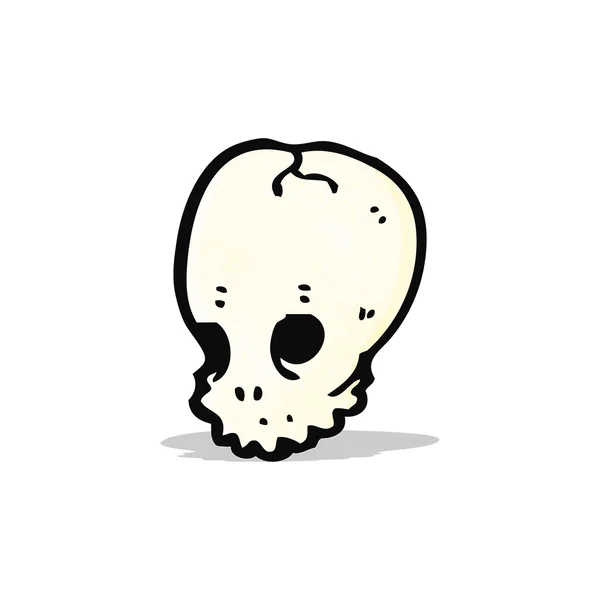 Dibujo animado cráneo símbolo — Archivo Imágenes Vectoriales