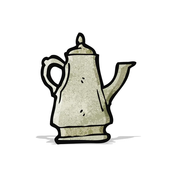 Cafetière dessin animé — Image vectorielle