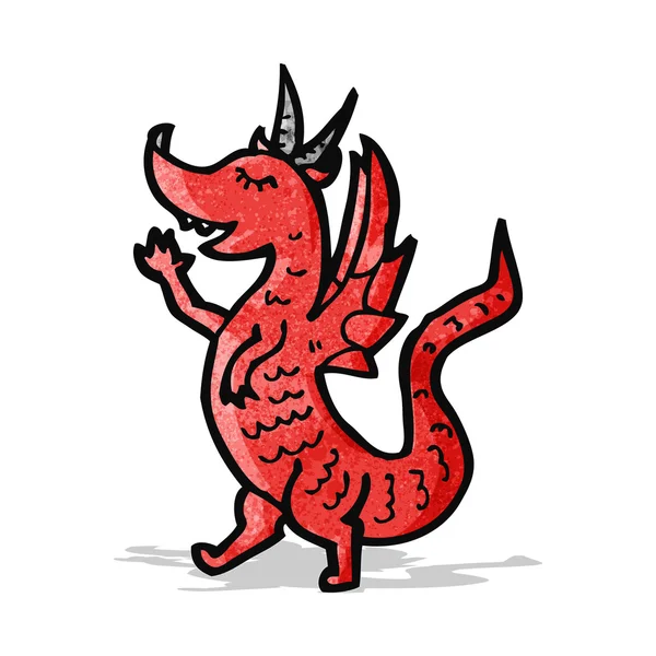 Dragón de dibujos animados — Vector de stock