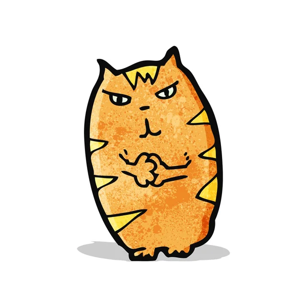 邪悪な漫画猫 — ストックベクタ