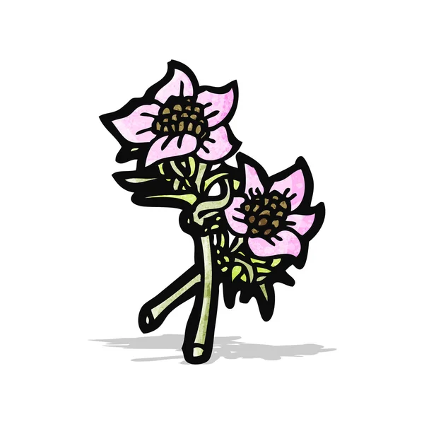 Wilde bloemen illustratie — Stockvector