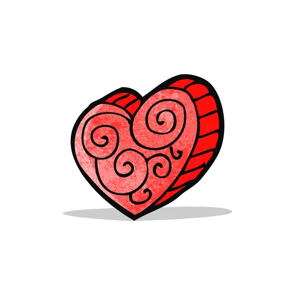 Heart cartoon symbol — Stock Vector