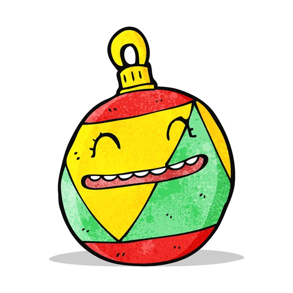 Navidad bauble personaje de dibujos animados — Archivo Imágenes Vectoriales