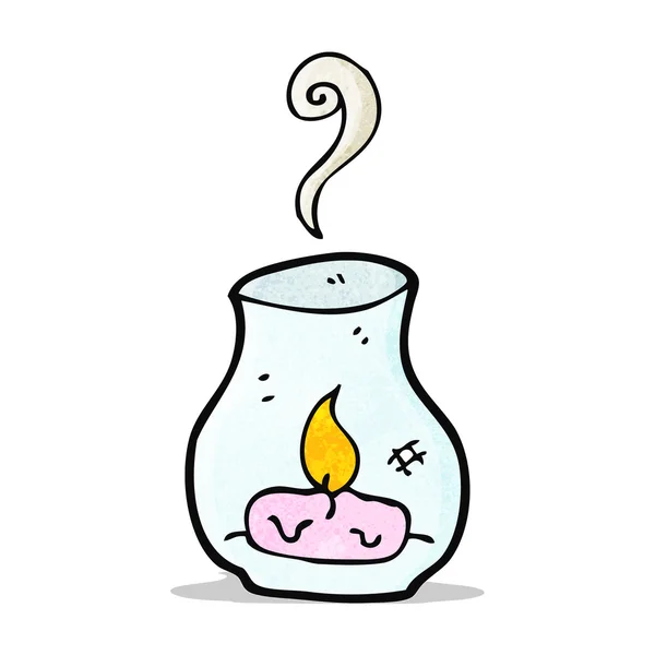 Kreslený svíčka v lampě — Stockový vektor