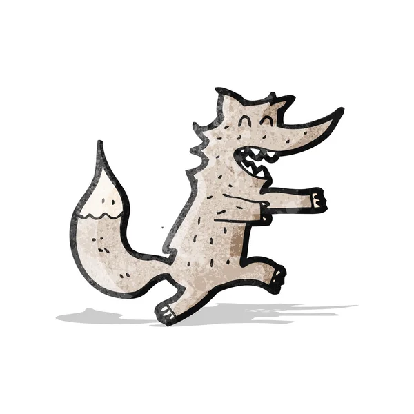 Zeichentrickwolf — Stockvektor