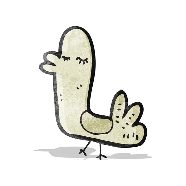 Grappige cartoon vogel — Stockvector