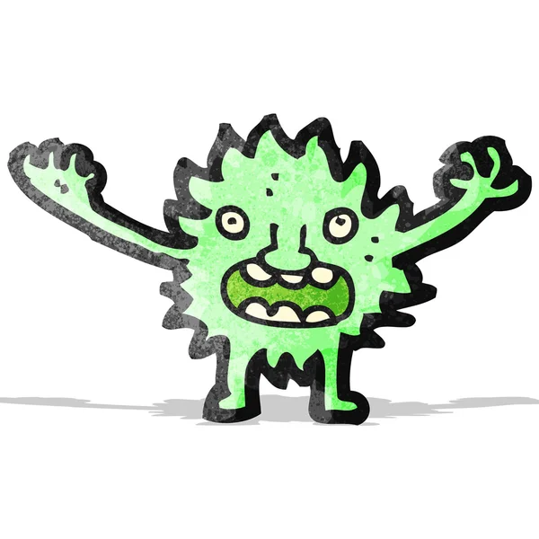 Cartoon harige kleine monster — Stockvector